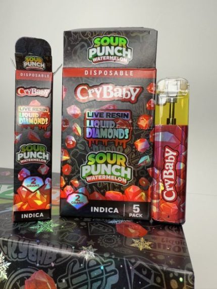 Crybaby Sour Punch Watermelon 2G Disposable | Indica