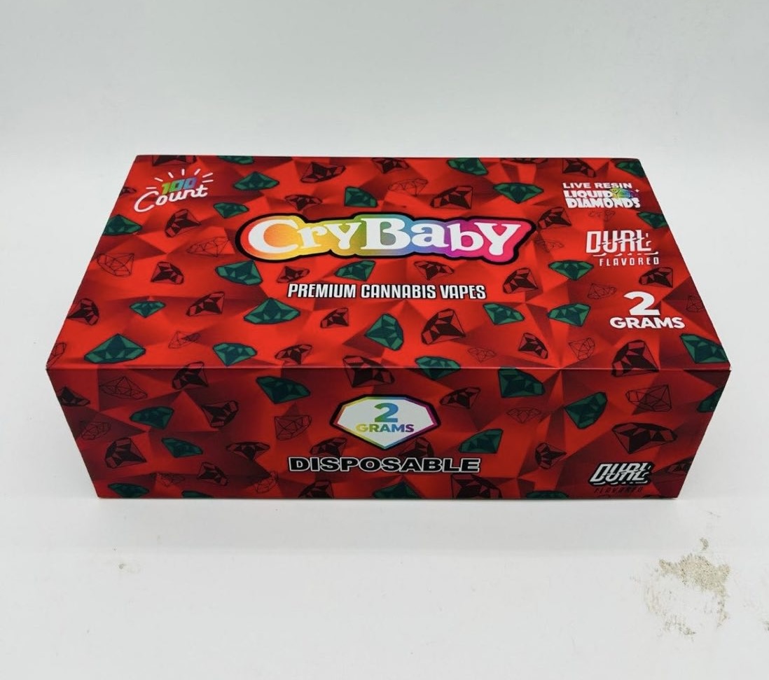 Crybaby Dual 2 Gram Disposable | Variety Box | 100 CT Crybaby Dual 2 Gram Disposable | Variety Box | 100 CT